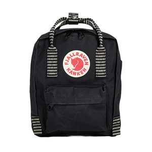Fjallraven Kanken Black Striped Mini Backpack